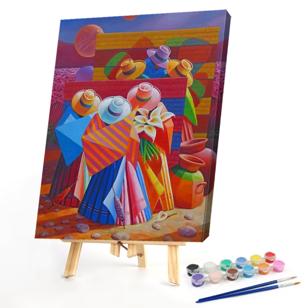 

40*50CM - Paint By Numbers - Beach People, 501 Original