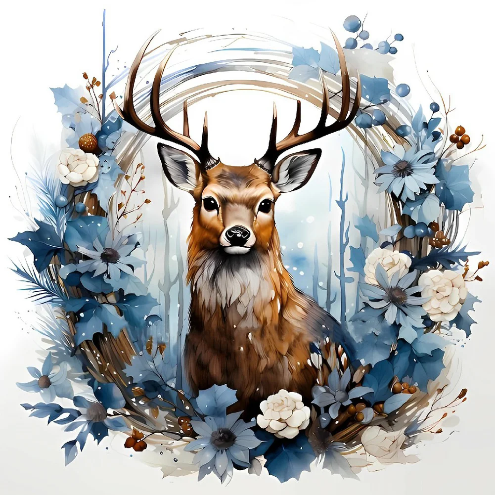 Full Round Diamond Painting - Garlan Deer(Canvas|40*40cm)