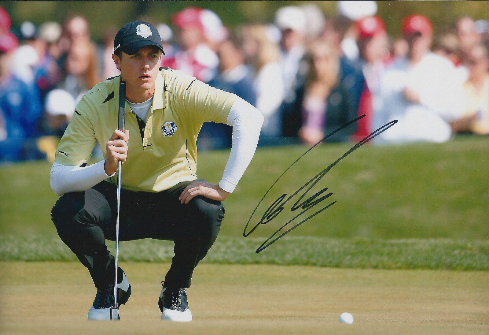 Nicolas COLSAERTS SIGNED Autograph 12x8 Photo Poster painting AFTAL COA Ryder Cup Team EUROPE