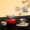 One Pot Three Cups Travel Tea Set Portable Set Outdoor Camping Tea Brewing Covered Bowl