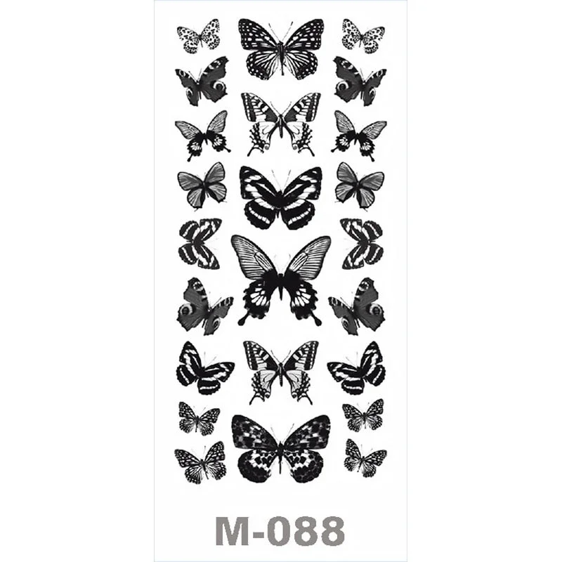 SDRAWING Temporary Tattoo Stickers Butterfly Flower Eagle Scorpion Men And Women Small Size Art Tattoo Neck Hip Arm Chest