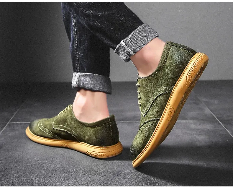 Men's Suede Wingtip Brogues &ndash; Smart-Casual Dress Shoes &ndash; view 2