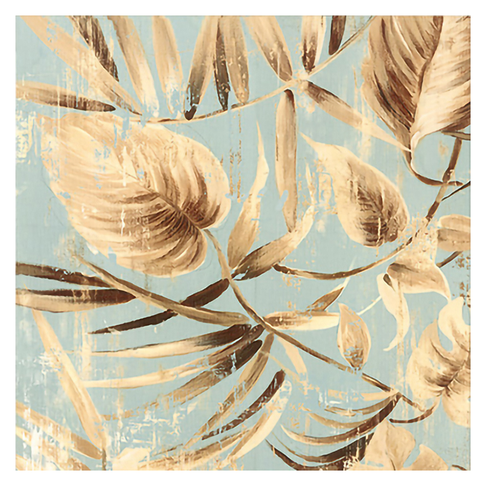 

40*40CM - 11CT Stapmed Cross Stitch - Retro Leaf, 501 Original