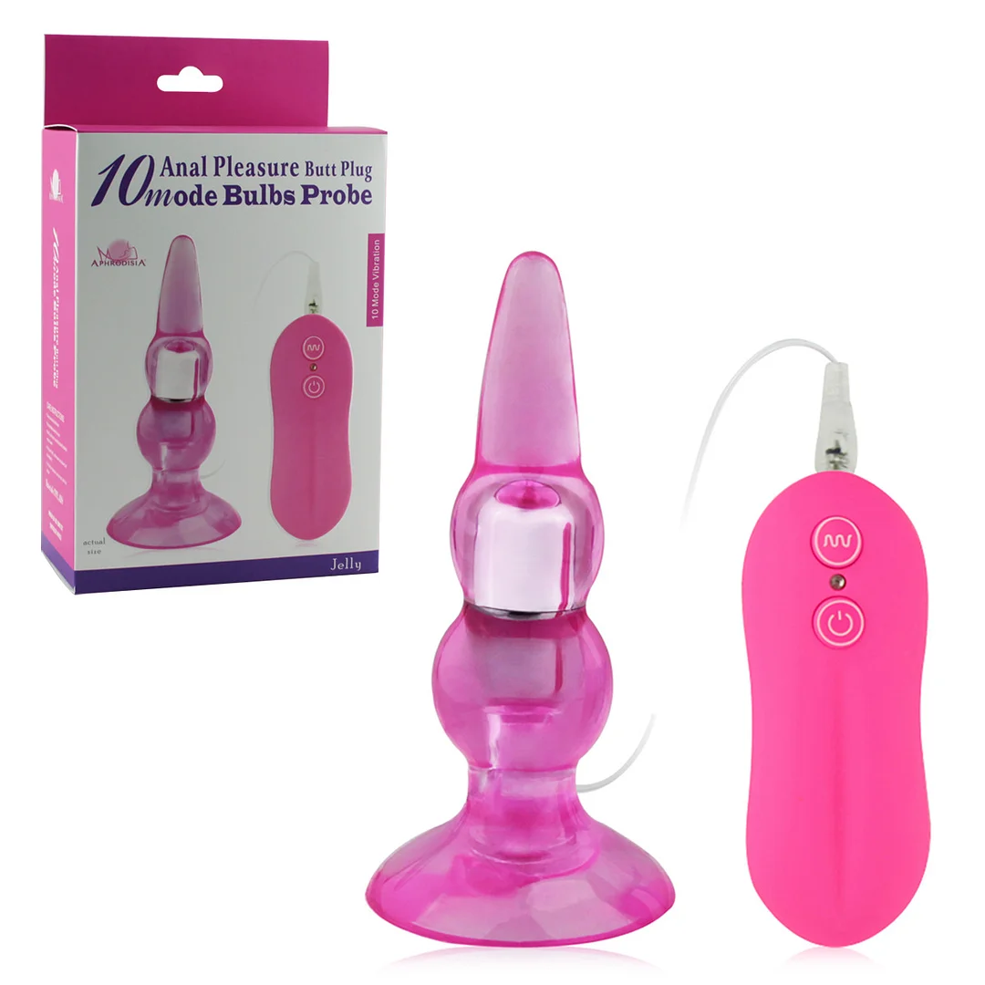 10 Frequency Vibrating Anal Plug Modulation With Suction Cup Rosetoy Official