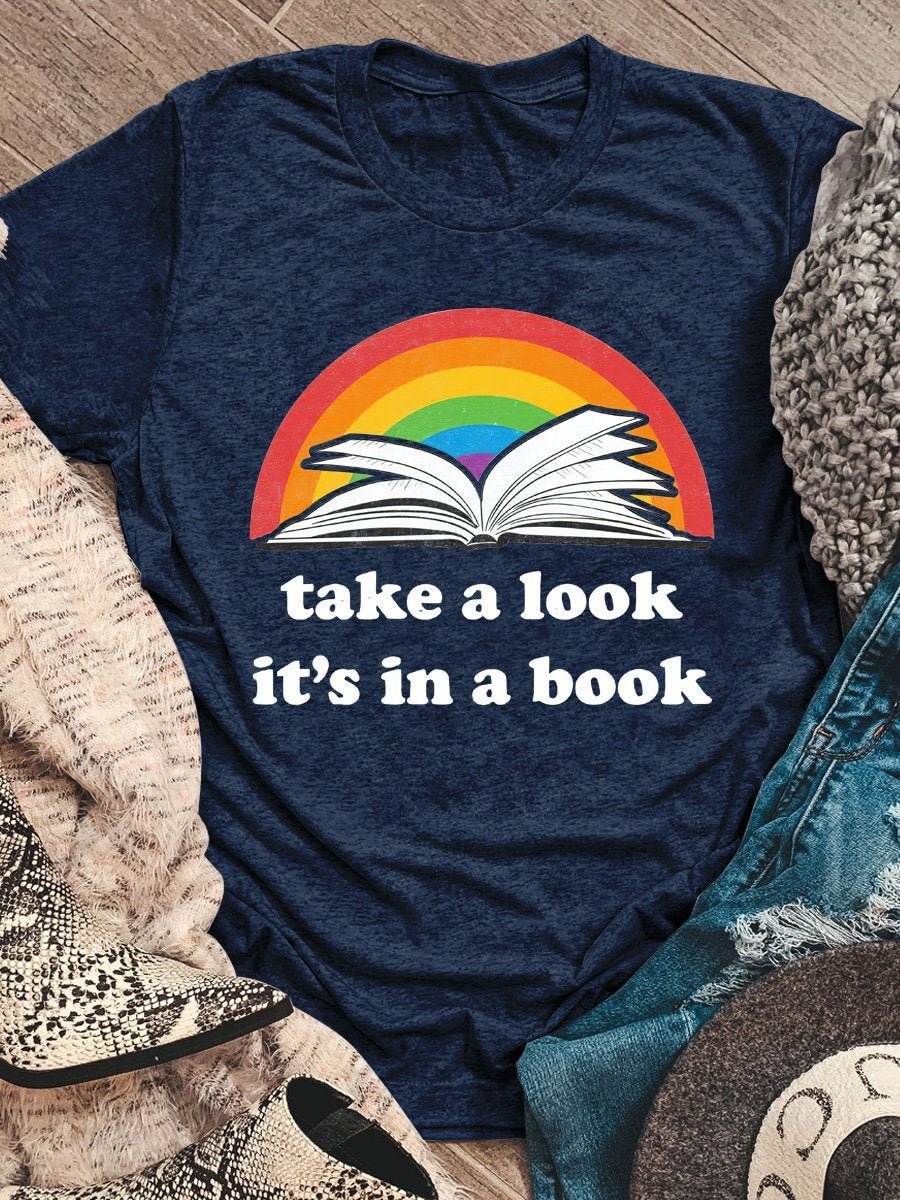 Take A Look Print Short Sleeve T-shirt