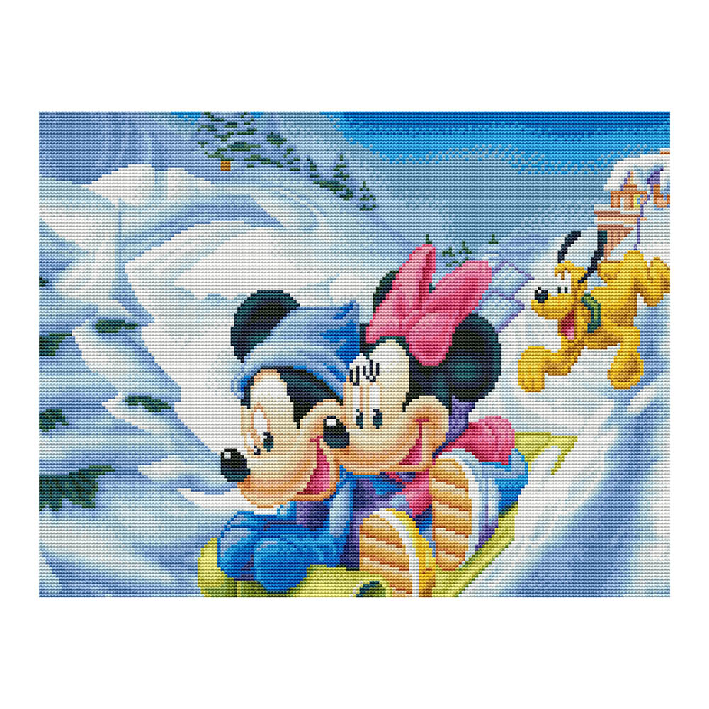 

Cartoon Mouse - 11CT Stamped Cross Stitch - 50*40CM, 501 Original