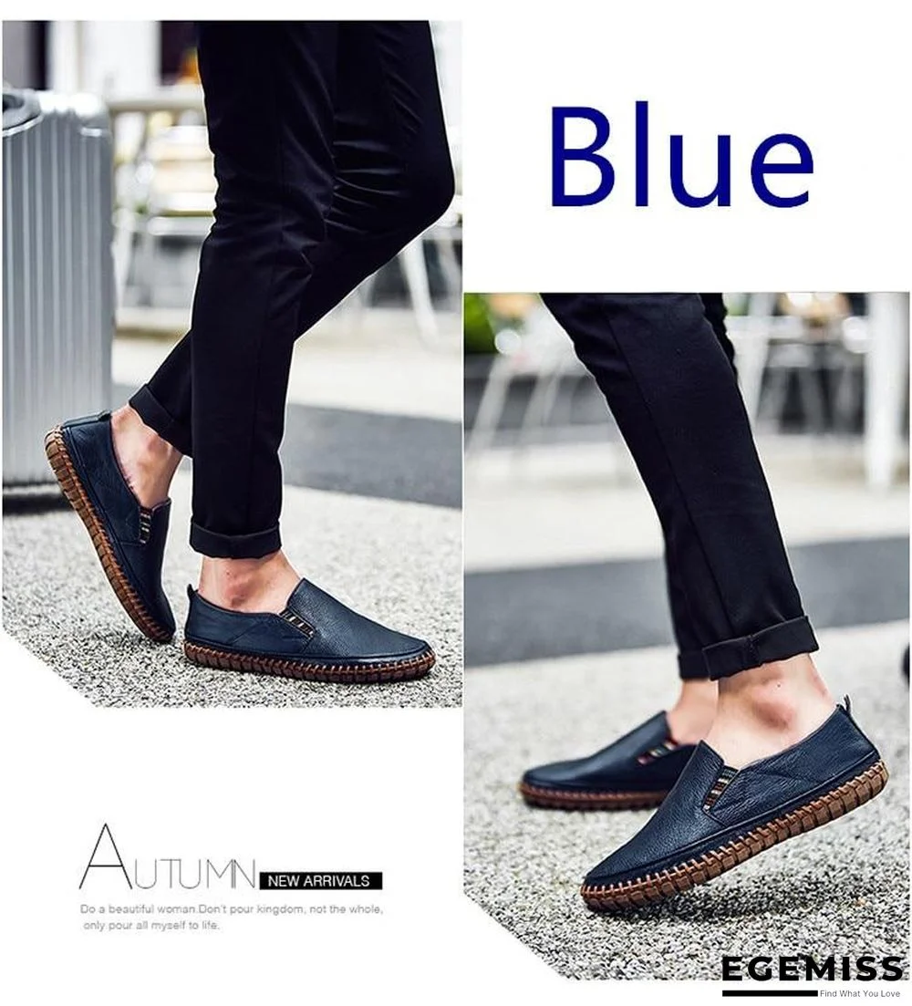 Leather Men Shoes Slip On Shoes Leather Loafers Mens Moccasins Shoes Italian Designer Shoes | EGEMISS