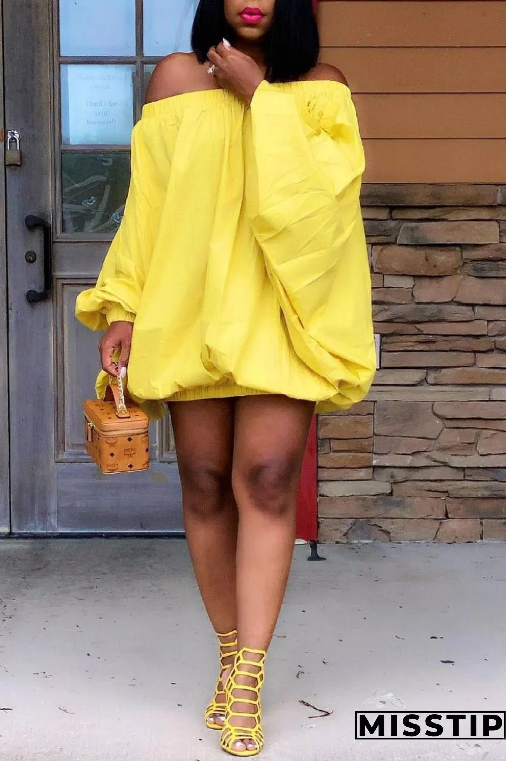 Pink Sexy Casual Solid Backless Off the Shoulder Long Sleeve Dresses