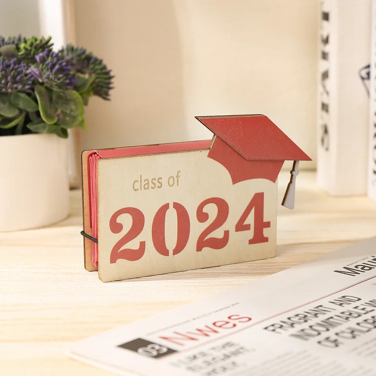 2024 Graduation Gift Personalized Graduation Card Holder with Name and Text Graduation Gift for Her/Him