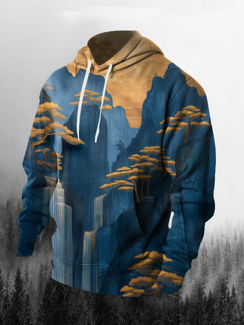 Men's High Mountain Print Hoodie