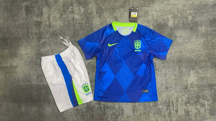 2025-26-Brazil Away-Jersey-Children's Kit