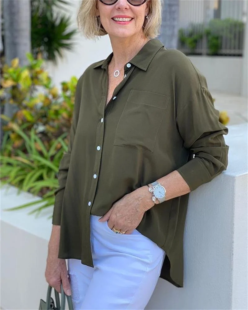 Women's Casual Solid Color Shirt