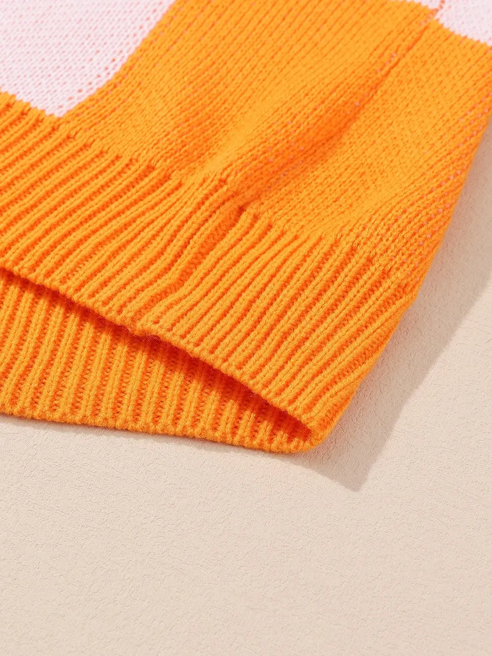 Everyday Checkered Knit Sweater