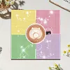4pcs DIY Diamond Painting Coaster Kit With Holder - Colorful