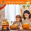Halloween Advent Pumpkin Wooden Countdown Calendar