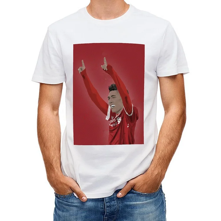 Roberto Firmino Inspired Victory Salute Short Sleeve Soccer Culture Tee
