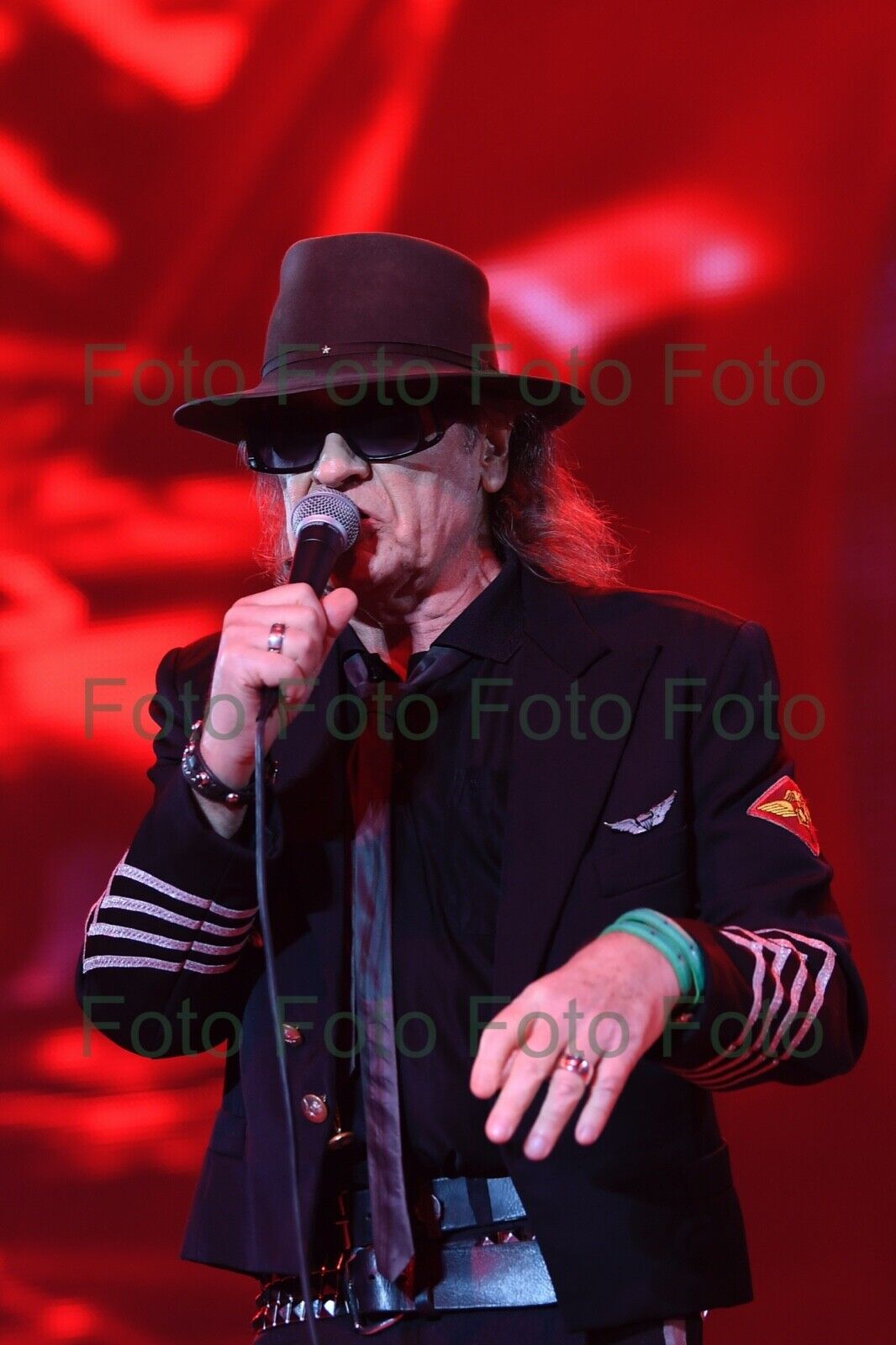 Udo Lindenberg Rock Musik Maler Foto 20 x 30 cm ohne Autogramm (Be-41