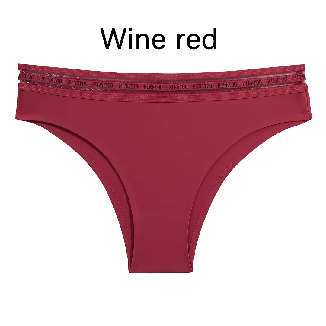 M-XL Seamless Women Panties Sexy Underwear Low-Waist Soft Intimates Lingerie Solid Color Pantys Finetoo Design Female Lingerie