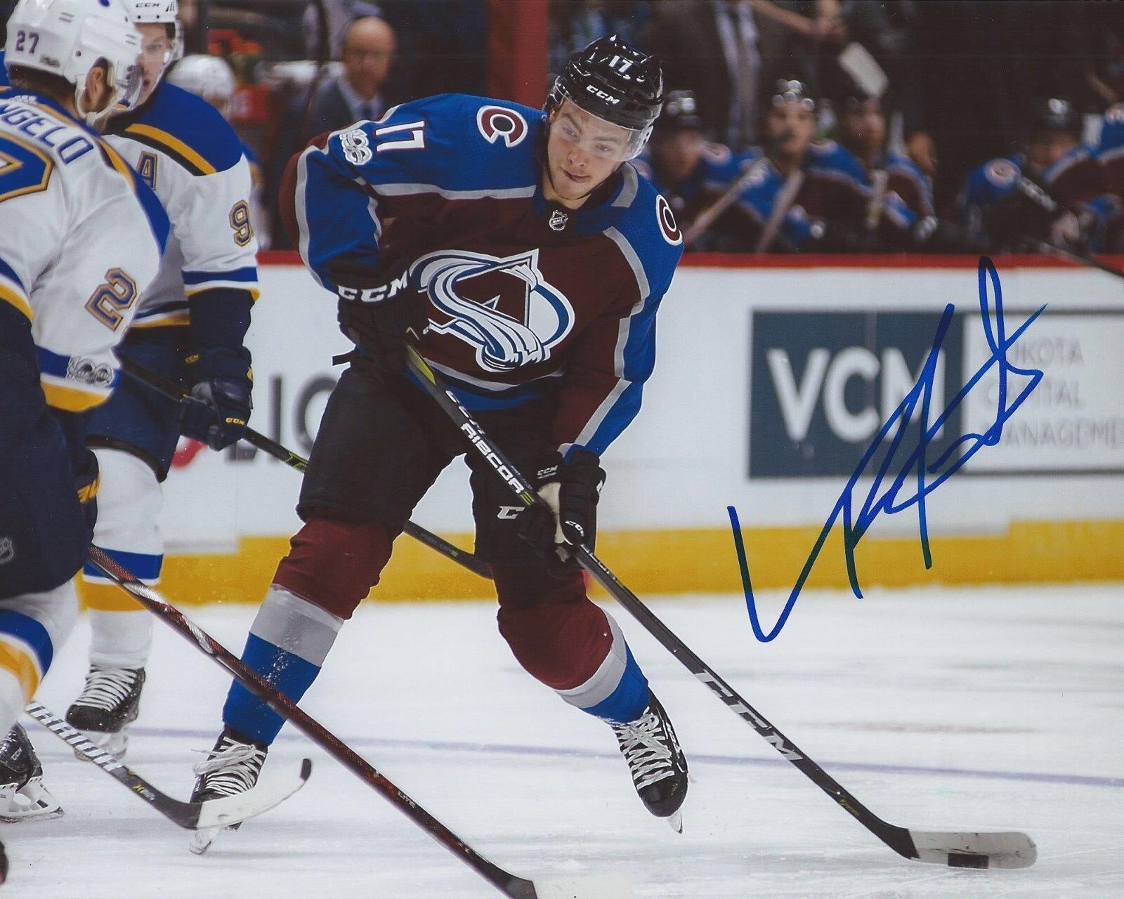 Tyson Jost Signed 8x10 Photo Poster painting Colorado Avalanche Autographed COA C