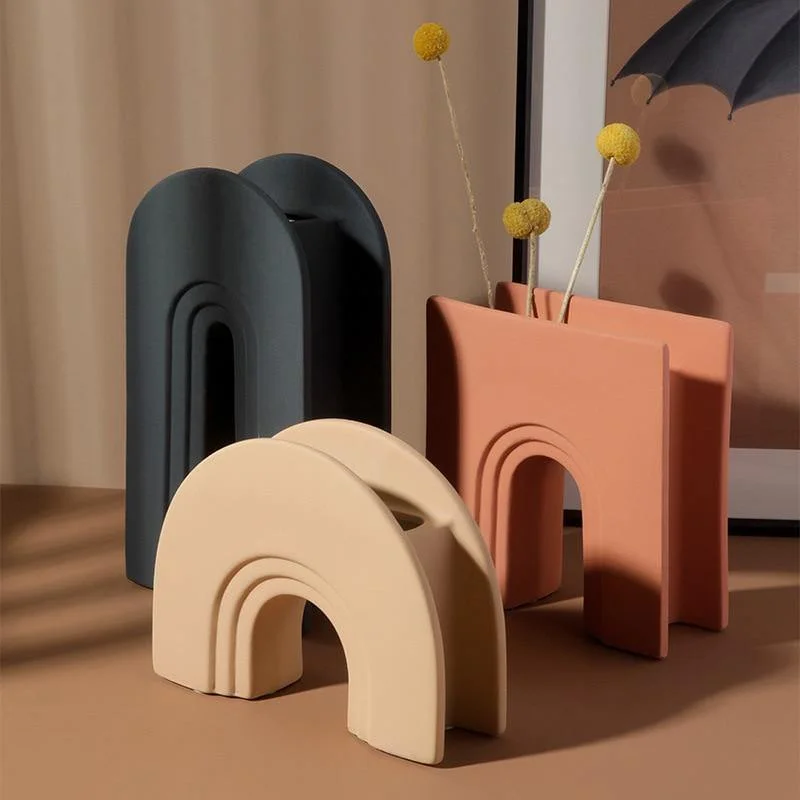 Eileen Ceramic Arch Vases