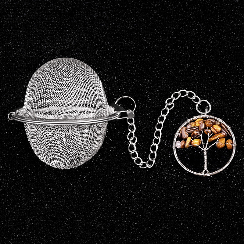 Vintage Style Classic Style Life Tree 304 Stainless Steel Crystal Agate 1 Piece