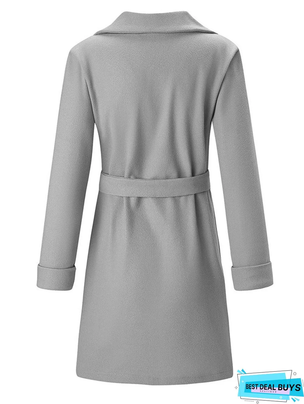 Fashion Belt Lapel Coat
