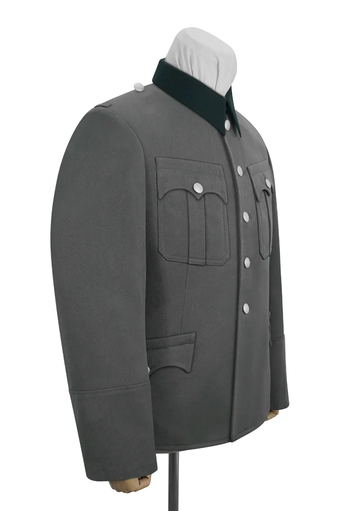   Wehrmacht Austrian Officer Grey Gabardine Service Tunic Jacket II 5 buttons German-Uniform