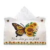 Monarch Butterfly DIY PULeather Diamond Painting Tissue Box for Adults Beginners Large Size Diamond Art Paper Storage Holder for Living Room Bedroom Bathroom Table Decor
