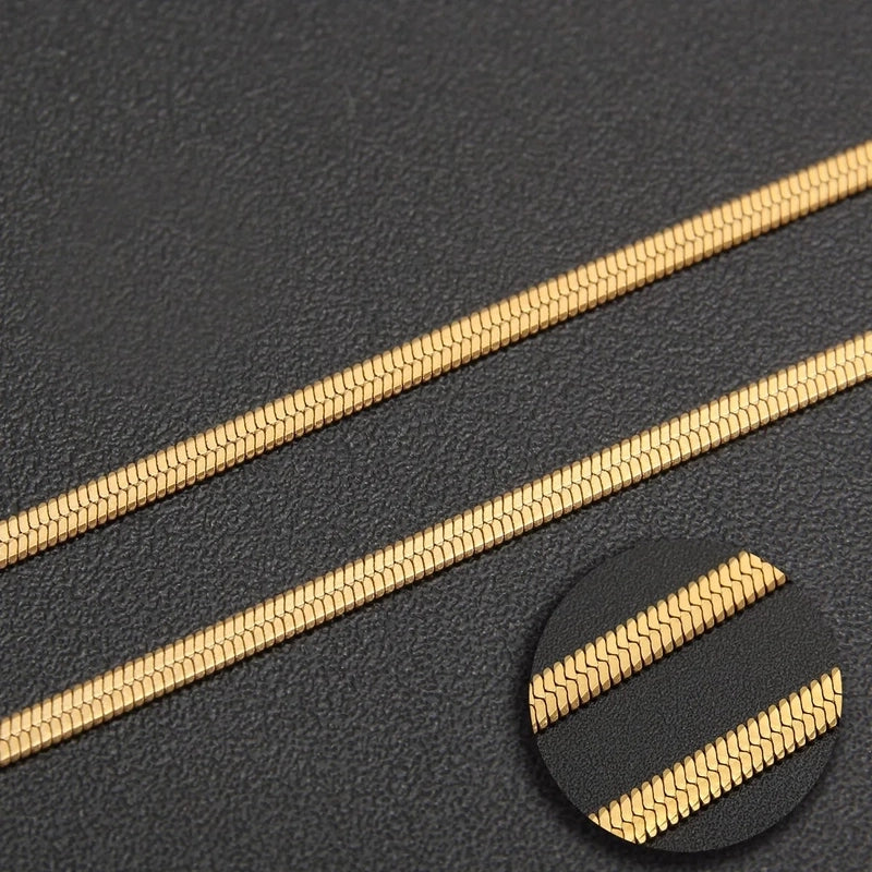 Jewelry Minimalist Classic Style Solid Color Titanium Steel Plating Necklace