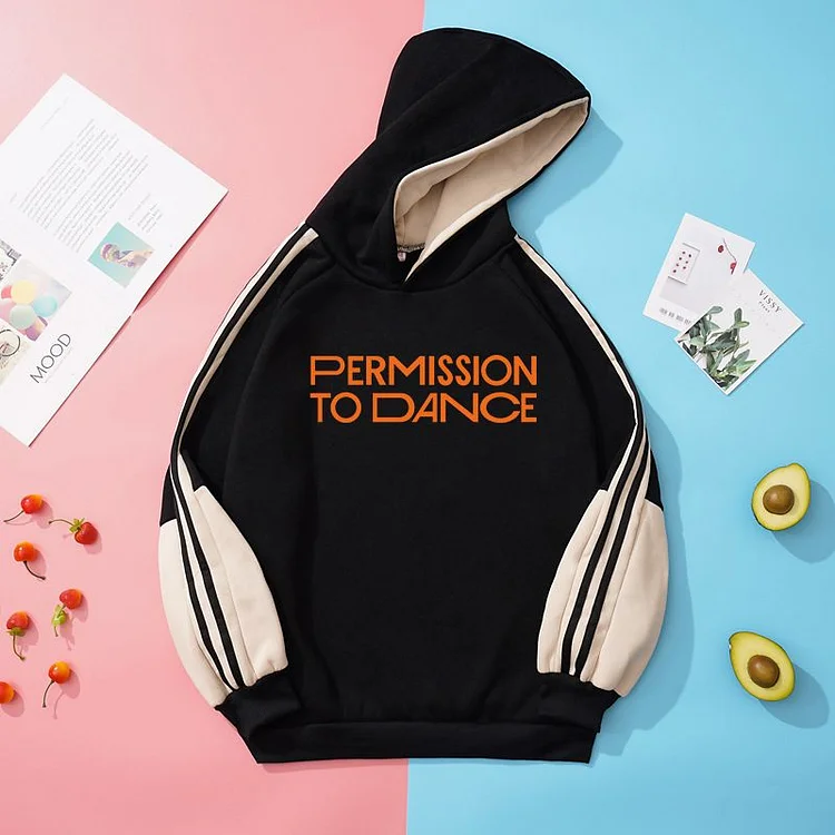 Permission To Dance Color Block Hoodie