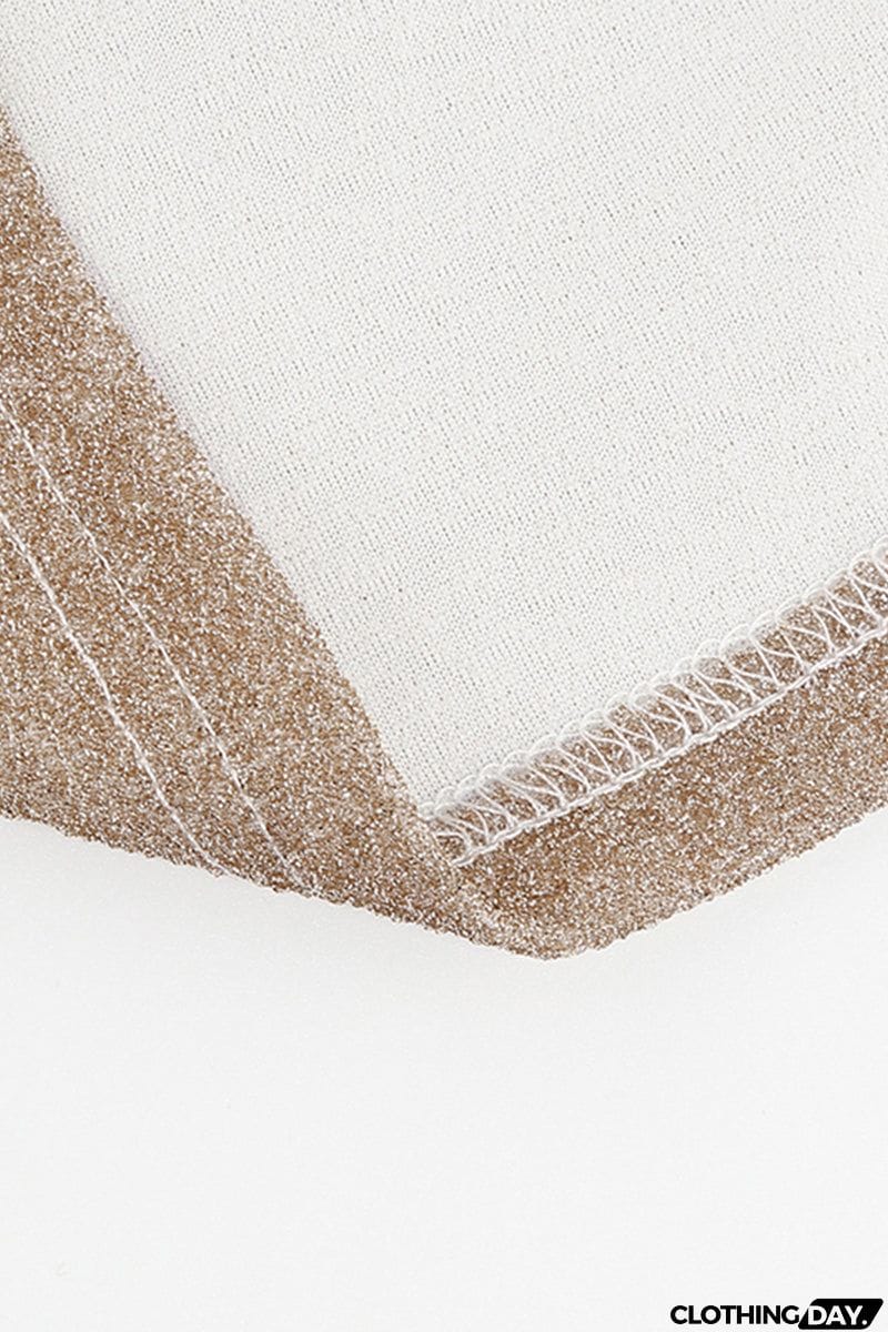 Sweet Elegant Solid Bronzing Sequins V Neck One Step Skirt Dresses(3 Colors)