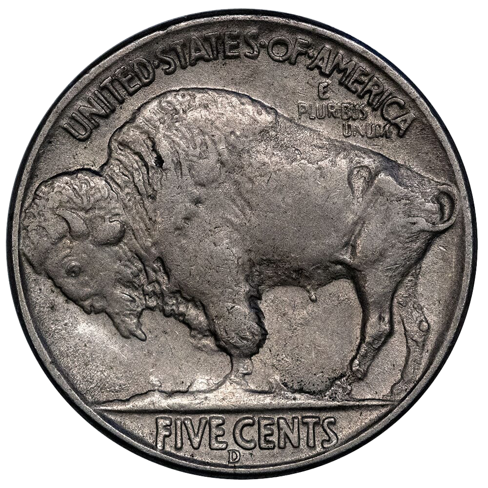 1937-D 3 Legs Buffalo Nickel 5C Coin
