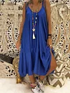 Casual Spaghetti-neck Maxi Dress
