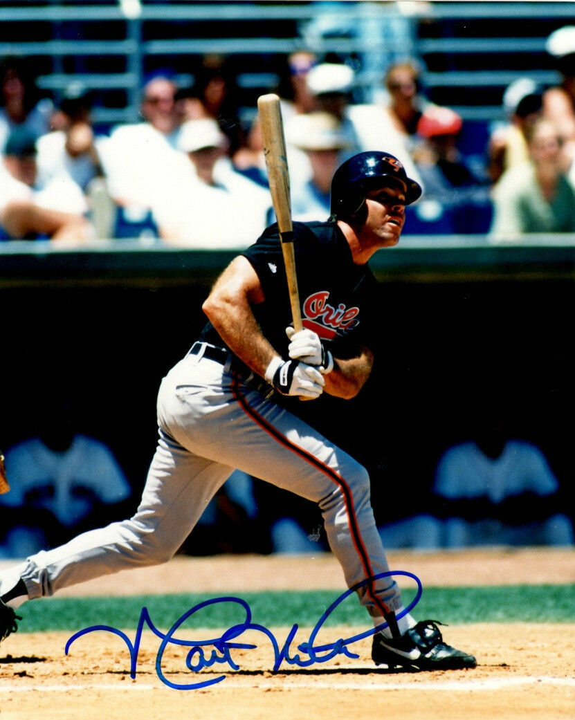 AUTOGRAPHED 8x10 MATT NOKES Baltimore Orioles Photo Poster painting W/COA