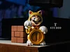 Small & Big Size Lucky Cat Cosplay Mario - Super Mario Resin Statue - T Studio