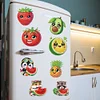 12PCS DIY Diamond Art Refrigerator Sticker Kits for Home Decor (Fruit)