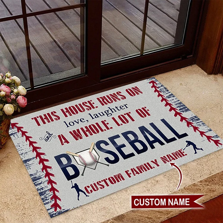 Personalized Baseball Doormat|D08