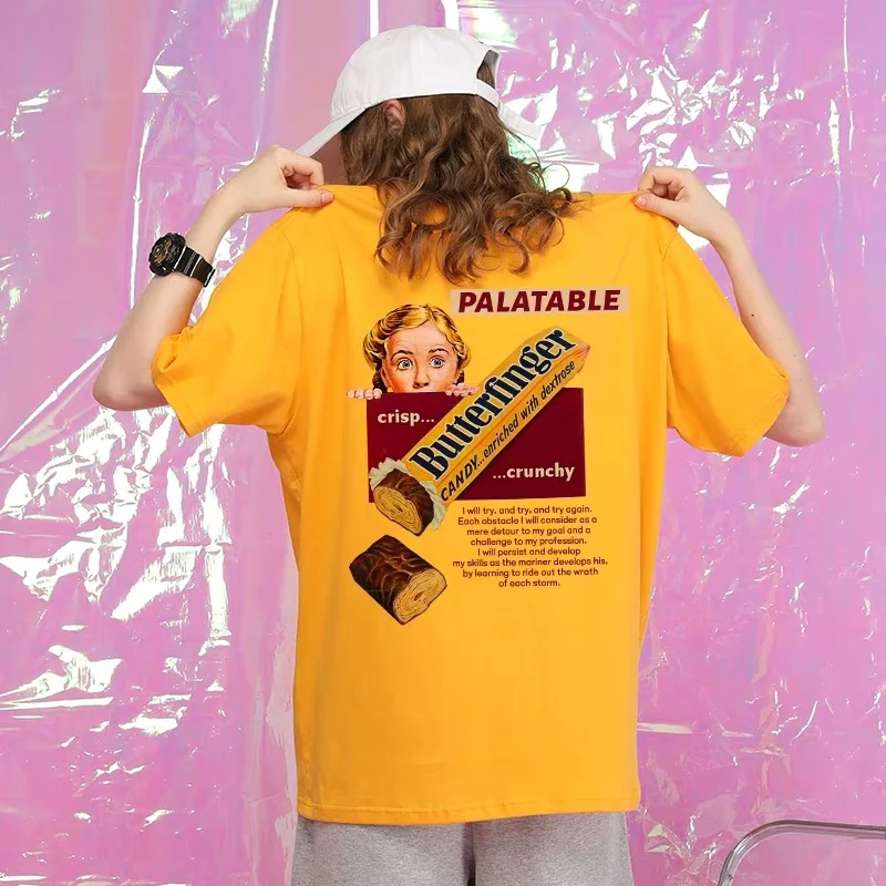 “BUTTERFINGER” American Cartoon Retro style SHORT-SLEEVED T-shirt
