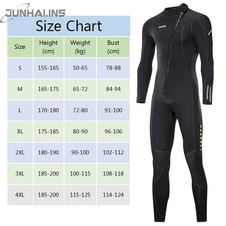 COD1.5mm/3mm Neoprene Wetsuit thickened warm diving suit for men Perfect For Swimming/Scuba Diving/Snorkeling/Surfing