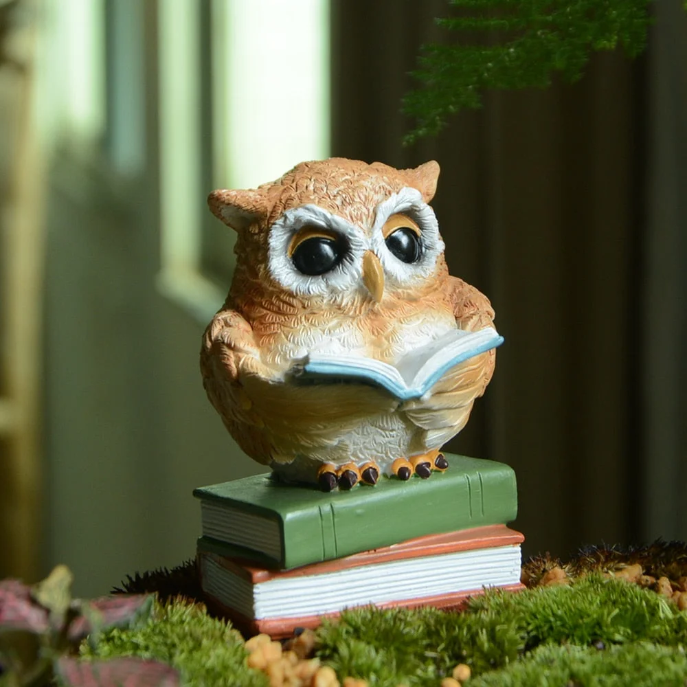 Everyday Collection Owl animal Figurine Modern Crafts  home Decoration accessories  miniature garden tabletop Shelves ornament