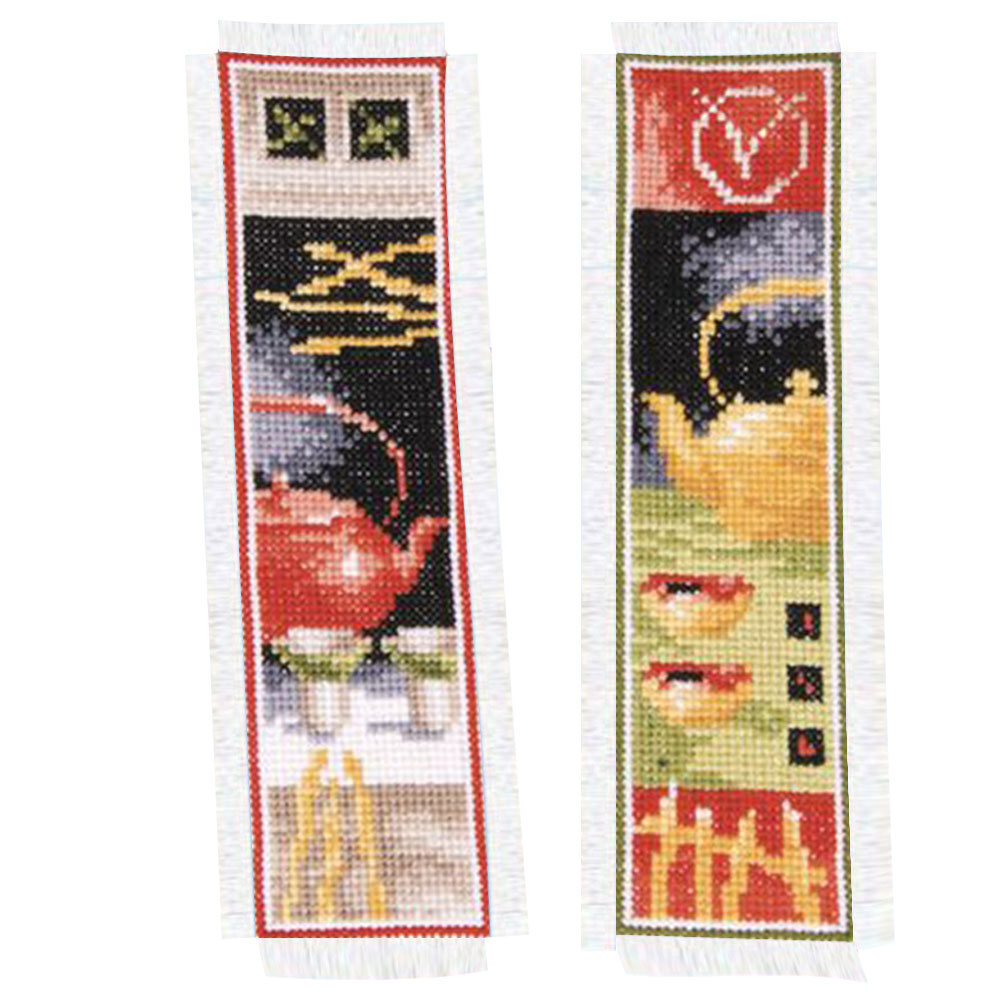 

Teapot - 14CT Counted Cross Stitch - Bookmark, 501 Original