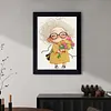 Diamond Painting-DIY Special Shaped Drill Pearl Painting Grandma Holding Flowers(30x40cm)