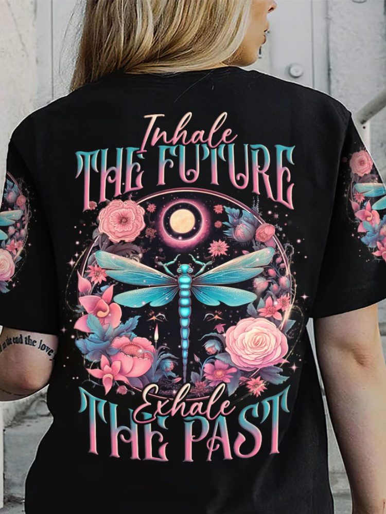 Inhale The Future Exhale The Past All Over Print T-Shirt