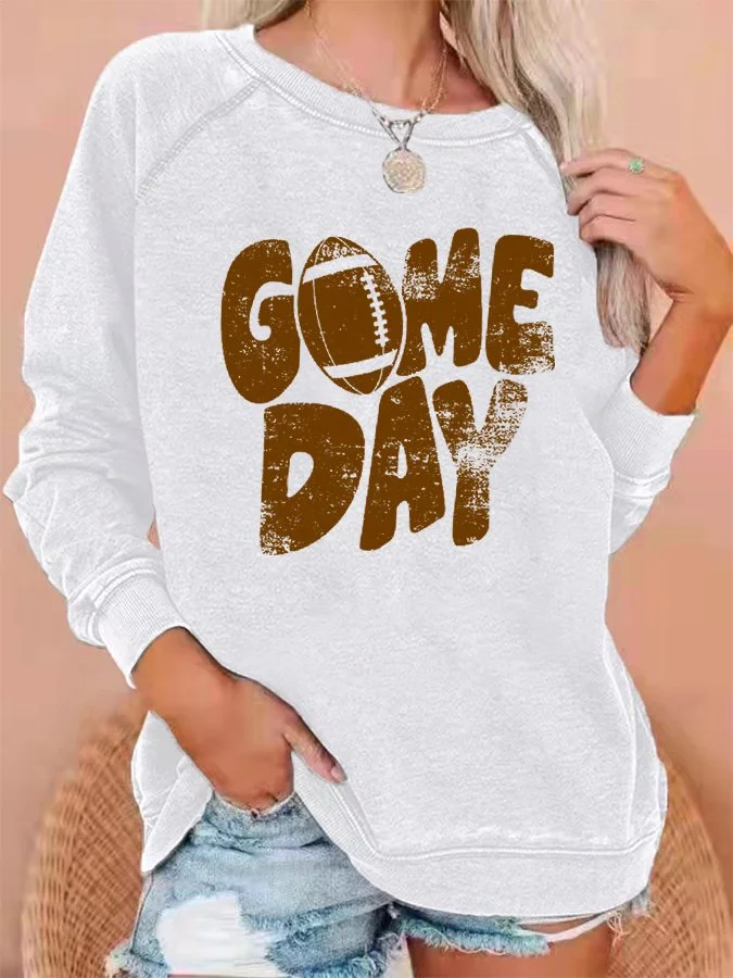 Women's Gameday Football Lover Casual Sweatshirt socialshop