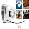 12V Stainless Steel Ships Horn with Base Bracket Marine Snail Electric Horns Waterproof Super Loud Car Horns for Speedboat Sailboats Yachts Car