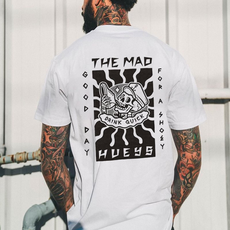 The Mad Hueys Printed Casual Men's T-shirt - Krazyskull