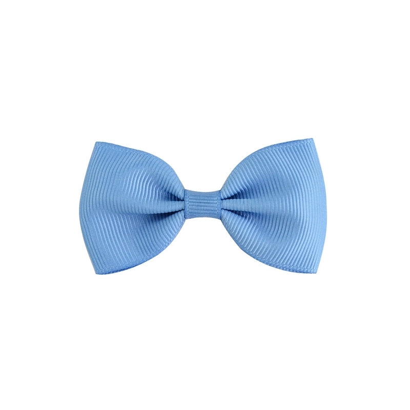 Solid Color Children’s Bow European Version Cute Hairpin Baby Hair Accessories Flat Head Bow Tie 643