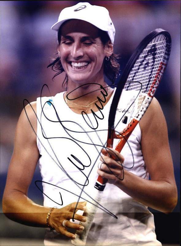 Virginie Razzano signed tennis 8x10 Photo Poster painting W/Certificate Autographed (A0001)