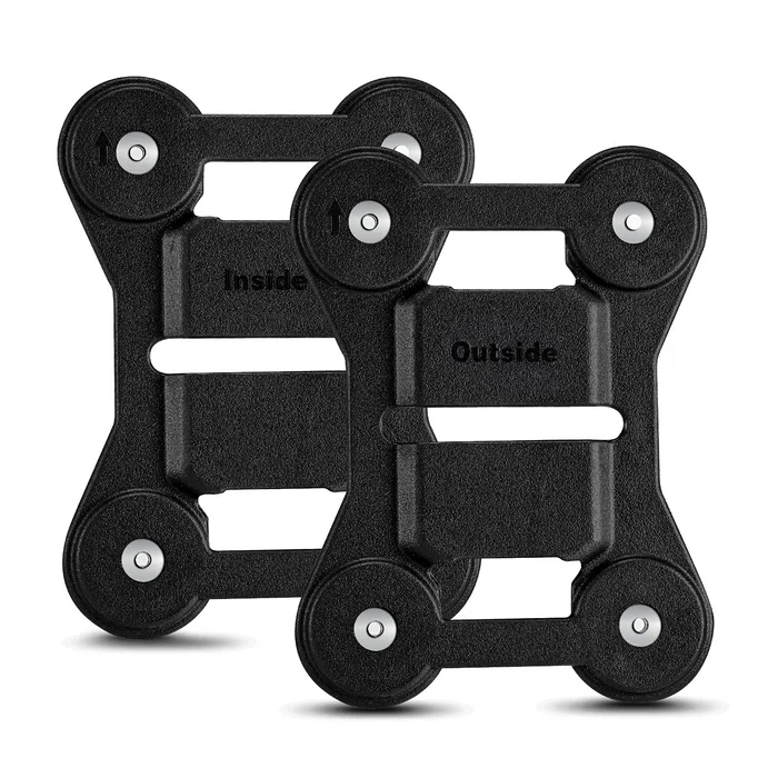 BOBLOV Body Camera Magnet Mount, Universal Magnetic Suction Back Clip Contains Magnets Make from Black Silica,Stick to Clothes for Universal All Brand Body Camera (13x10cm)