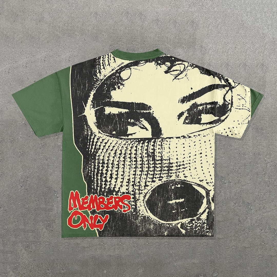 Sopula Mask Gangster Girl Graphic Cotton T-Shirt - SOPULA